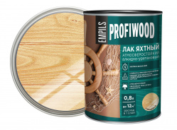 PROFIWOOD Лак яхтный атмосферостойкий алкидноуретановый глянцевый 0.8 л 0.7 кг 6463_4